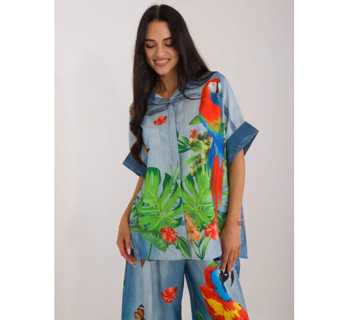 Košile DHJ KS model 20225584 modrá - FPrice