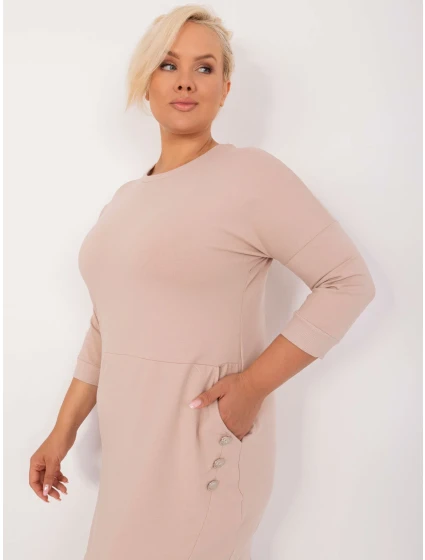 Šaty RV SK 9390.32 béžové Šaty RV SK 9390.32 béžové