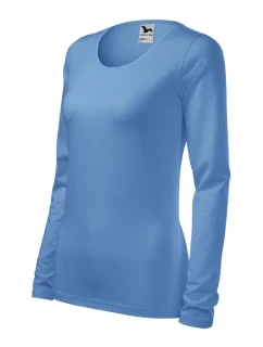 Slim triko dámské nebesky modrá