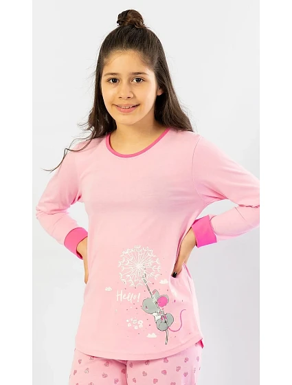 Dětské pyžamo dlouhé Malá model 22408654 - Vienetta Kids Dětské pyžamo dlouhé Malá model 22408654 - Vienetta Kids
