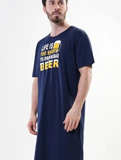 Pánská noční košile s krátkým rukávem Petr