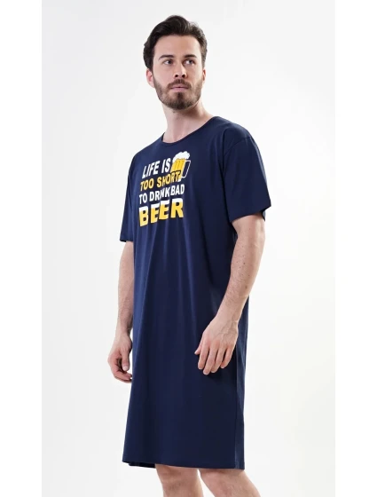 Pánská noční košile s krátkým rukávem Petr Pánská noční košile s krátkým rukávem Petr