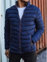 Pánská přechodná prošívaná bunda tmavě modrá TX4934 Pánská přechodná prošívaná bunda tmavě modrá TX4934