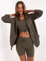 komplet damski basic khaki model 21224465 - Factory Price