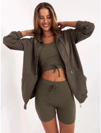 komplet damski basic khaki model 21224465 - Factory Price