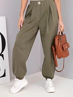 Dámské bavlněné kalhoty IT116 khaki - Kesi