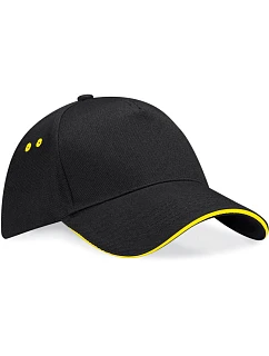 B 5 panelová sandwich kšiltovka 53.0 black/yellow model 22481296 - Beechfield