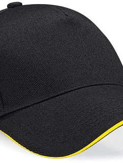 B 5 panelová sandwich kšiltovka 53.0 black/yellow model 22481296 - Beechfield