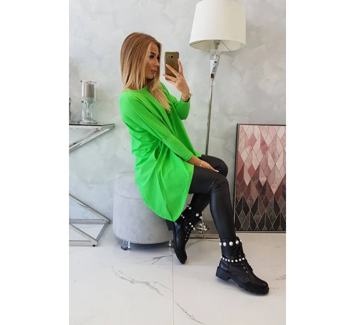 Oversize halenka světle zelená