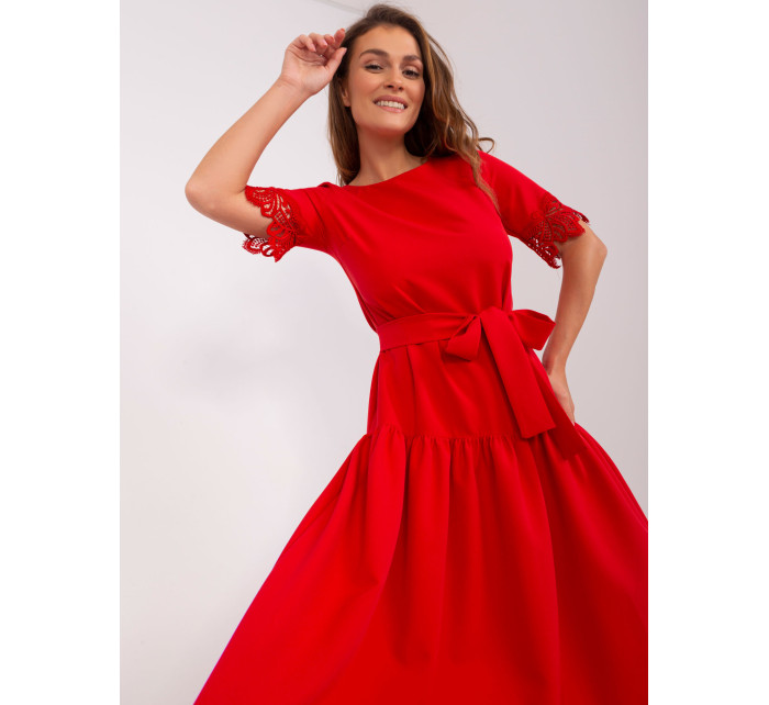 Sukienka LK SK 507326.85 czerwony