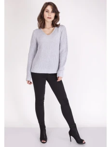 Svetr Victoria SWE 123 Světle šedý - MKMSwetters