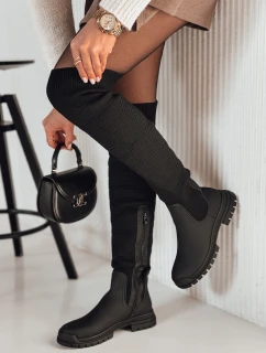 Dámské kozačky black Dstreet model 21982183 - FashionStreet