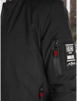 Pánská přechodná bunda bomber černá model 21986325 - Dstreet