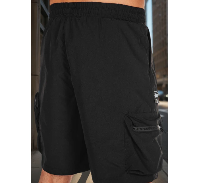 Pánské látkové bojové šortky černé model 21988609 - Dstreet