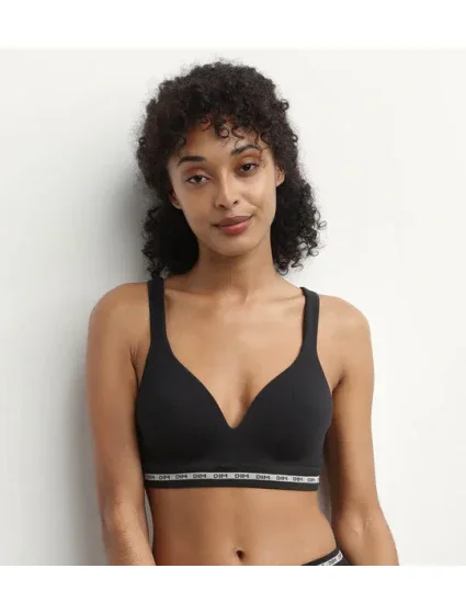 Dámská vyztužená podprsenka DIM ICONS PADDED SEAMLESS BRA - DIM - černá