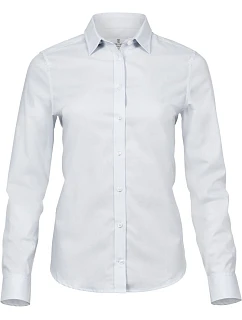 Tee Jays TJ 4025 Luxusní elastická halenka s dlouhým rukávem 18.4025 white