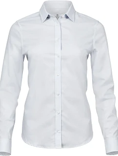 TJ 4025 Luxusní elastická halenka s dlouhým rukávem model 22497651 white - Tee Jays