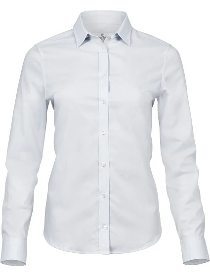 Tee Jays TJ 4025 Luxusní elastická halenka s dlouhým rukávem 18.4025 white Tee Jays TJ 4025 Luxusní elastická halenka s dlouhým rukávem 18.4025 white