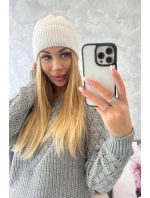 Tenká čepice Oliwia model 18750365 bílá - K-Fashion Tenká čepice Oliwia model 18750365 bílá - K-Fashion