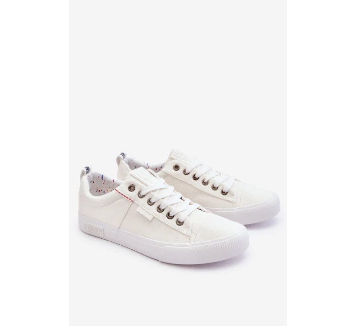 Pánské nízké Materiál tenisky Big Star KK174001 Bílá Pánské nízké Materiál tenisky Big Star KK174001 Bílá