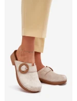 Dámské Pantofle S Přezkou Inblu Béžové TF000001 Dámské Pantofle S Přezkou Inblu Béžové TF000001