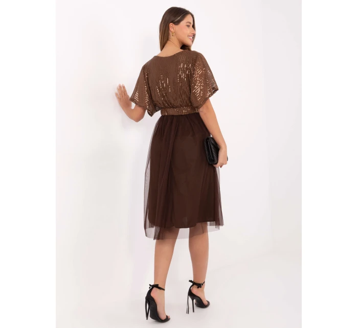 Sukienka MI SK model 21724545 brązowy - FPrice