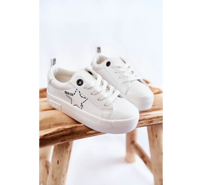 Dětská sportovní obuv Šněrovací Big Star KK374222 Bíle Dětská sportovní obuv Šněrovací Big Star KK374222 Bíle