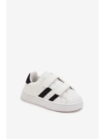 Dětské sportovní sneakers z eko kůže Renel – bílé