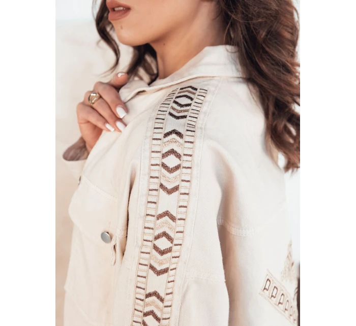 Dámská džínová bunda light beige Dstreet model 21976642 - FashionStreet