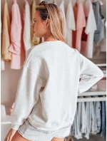 Dámská oversize mikina s potiskem LOVE šedá Dstreet model 21988185 - FashionStreet Dámská oversize mikina s potiskem LOVE šedá Dstreet model 21988185 - FashionStreet