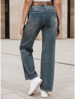 Dámské džínové kalhoty s širokými nohavicemi modré FashionStreet UY2788
