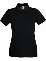 Fruit of the Loom Lady-Fit Premium Polo Dámské piqué polo 16.3030 black Fruit of the Loom Lady-Fit Premium Polo Dámské piqué polo 16.3030 black