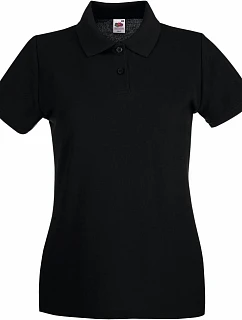 Fruit of the Loom Lady-Fit Premium Polo Dámské piqué polo 16.3030 black