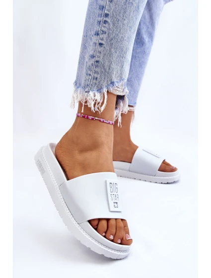 Dámské pantofle Big Star LL274428 Bílé Dámské pantofle Big Star LL274428 Bílé