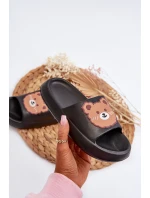 Dětské Lehké Žabky S Medvídkem Černé model 21653152 - Boto