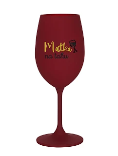 MATKA NA TAHU - bordó sklenice na víno 350 ml