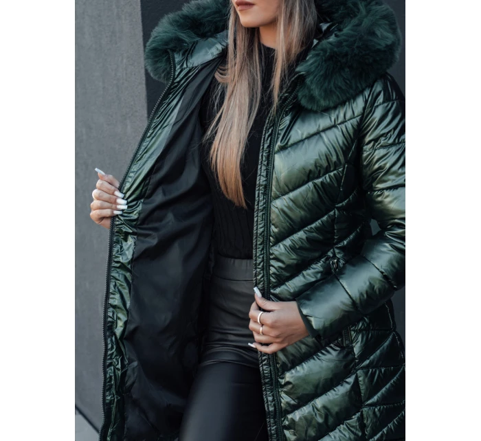 Dámská prošívaná zimní bunda BELLATRIX zelená FashionStreet TY4591