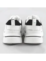 Bílo-černé dámské sneakersy s brokátovými vsadkami (LU-2) Bílo-černé dámské sneakersy s brokátovými vsadkami (LU-2)