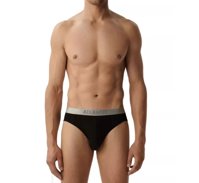 Pánské slipy 2 pack 013 black - Atlantic