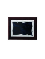 Plastový diplom s vyrytou kovovou destičkou