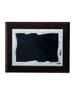 Plastový diplom s vyrytou kovovou destičkou