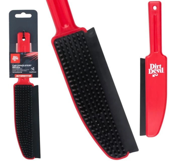 KARTÁČ NA ČALOUNĚNÍ AUTOMOBILŮ SE STĚRKOU NA NEČISTOTY 24,5 CM DEVIL