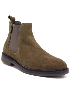 Pánské kožené kotníkové boty v barvě khaki model 22348429 - Big Star