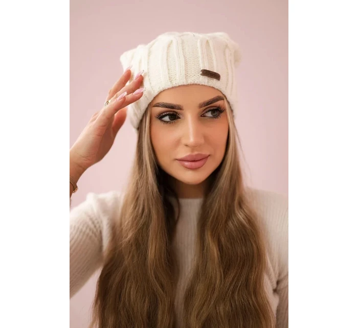 Milano fleecová čepice K203 ecru