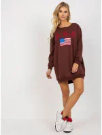 Mikina VI BL model 17926420 tmavě hnědá - FPrice