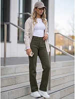 Dámské džíny regular fit se vysokým pasem, zelené, FashionStreet UY3093 Dámské džíny regular fit se vysokým pasem, zelené, FashionStreet UY3093