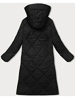Černá dlouhá zimní bunda s kapucí model 21246731 - J.STYLE Černá dlouhá zimní bunda s kapucí model 21246731 - J.STYLE