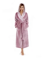 Dámský župan Flora s kapucí 3956 4353 mauve mist - Vestis