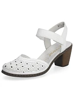 Kožené pohodlné sandály W model 22066508 white - Rieker
