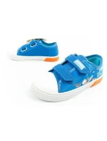 Leomil Sonic dětské sportovní boty lehké tenisky na suchý zip modré červené